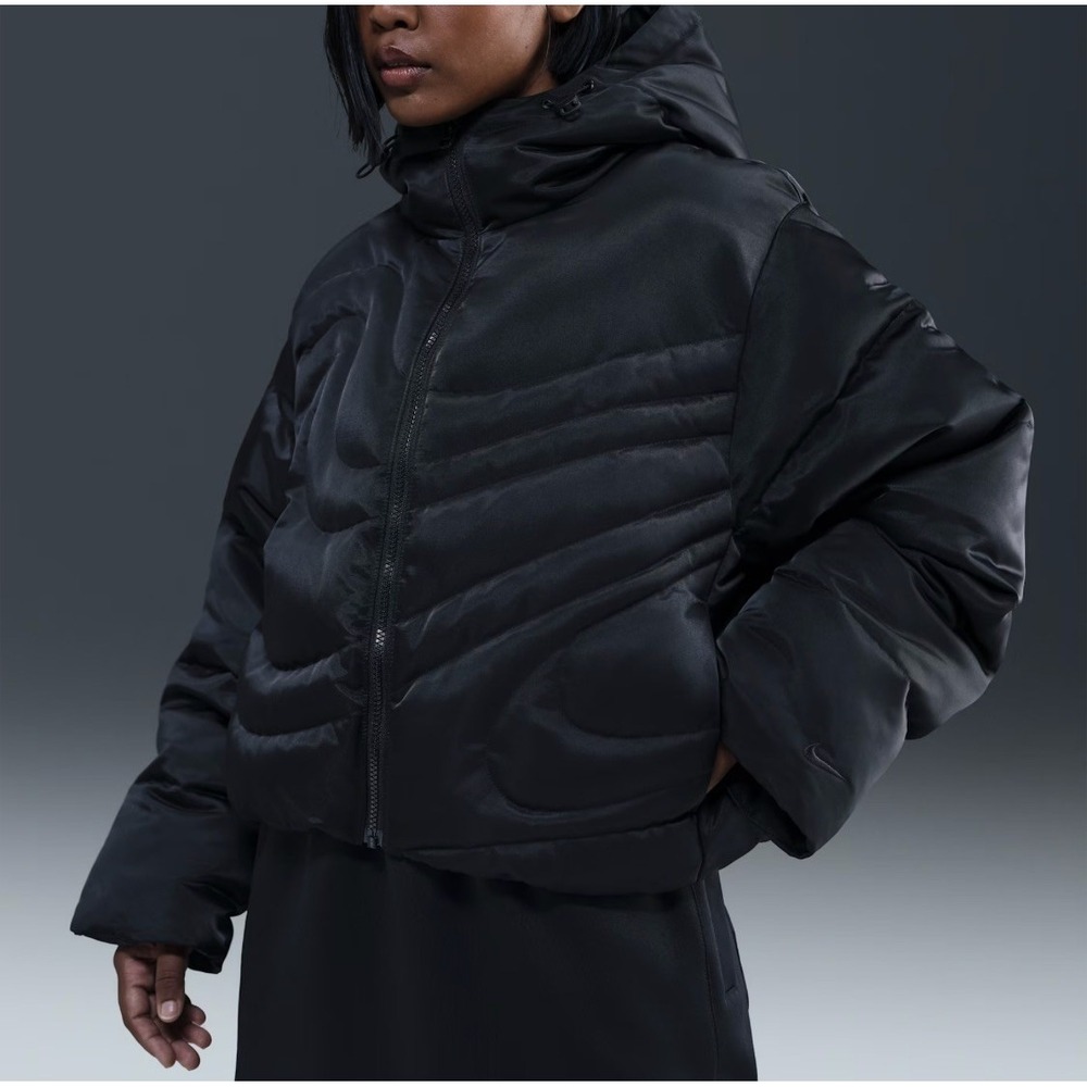Nike Sportswear Swoosh Series AOP Therma-Fit Jacket Black IB2005-010 Women's M